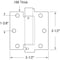 Prime-Line Door Hinge Commercial UL Adjust Self-Close, 3-1/2 in. with Sq. Corners, Satin Nickel 3 Pack U 1158253 - alternate 4